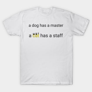 Cat staff gift ragdoll T-Shirt